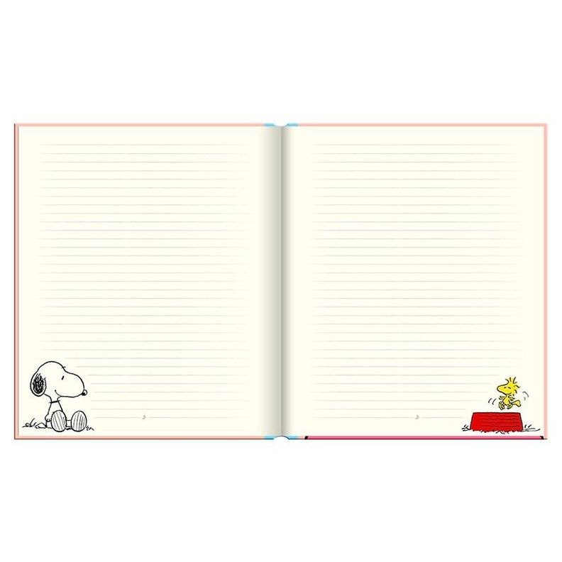Libreta Lujo Cuaderno SNOOPY FULL LIBRO + Marcadores Pastel-2