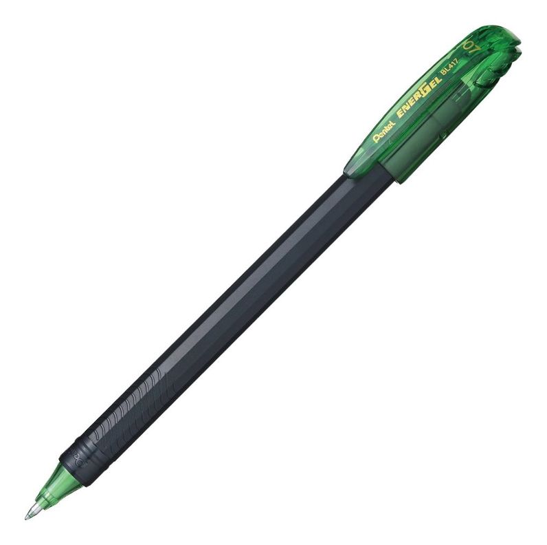 Roller Energel Lapiz Gel Pentel Makkuro 0,7mm Verde Claro - 12u-2