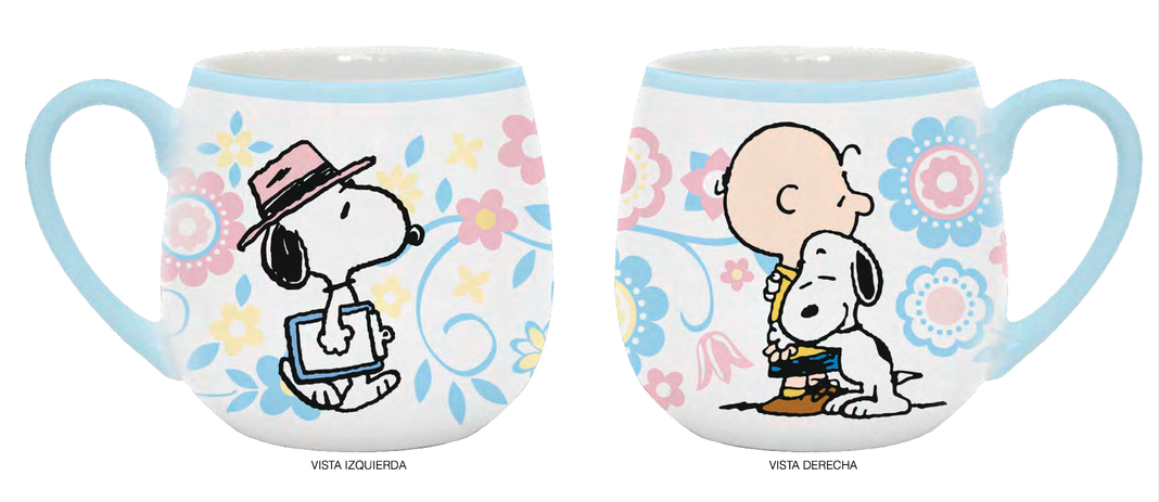 Tazon De Lujo Snoopy Y Sus Amigos - Con Los Amigos En Casa-2