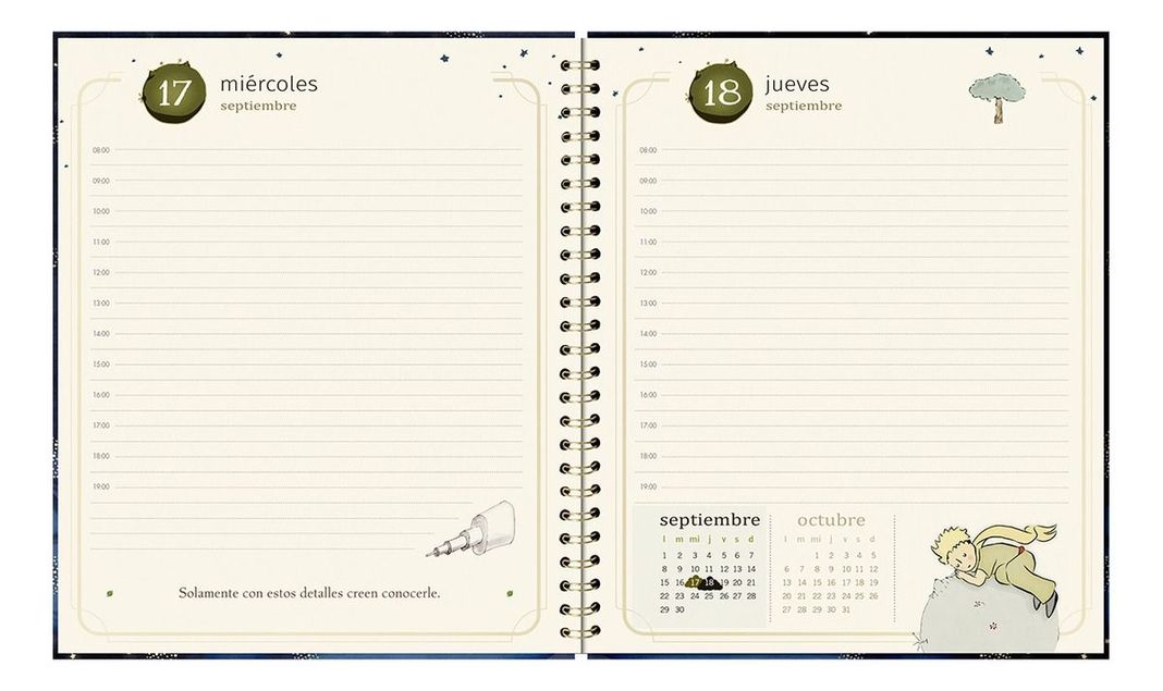 Agenda El Principito Escuchar las Estrellas Dia x Pag 2025-4