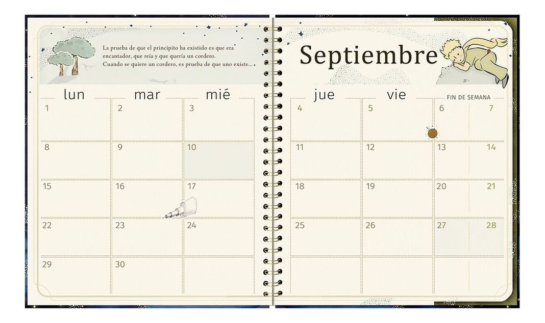 Agenda El Principito Escuchar las Estrellas Dia x Pag 2025-5