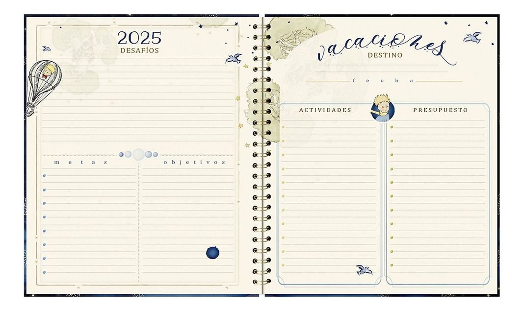Agenda El Principito Escuchar las Estrellas Dia x Pag 2025-6