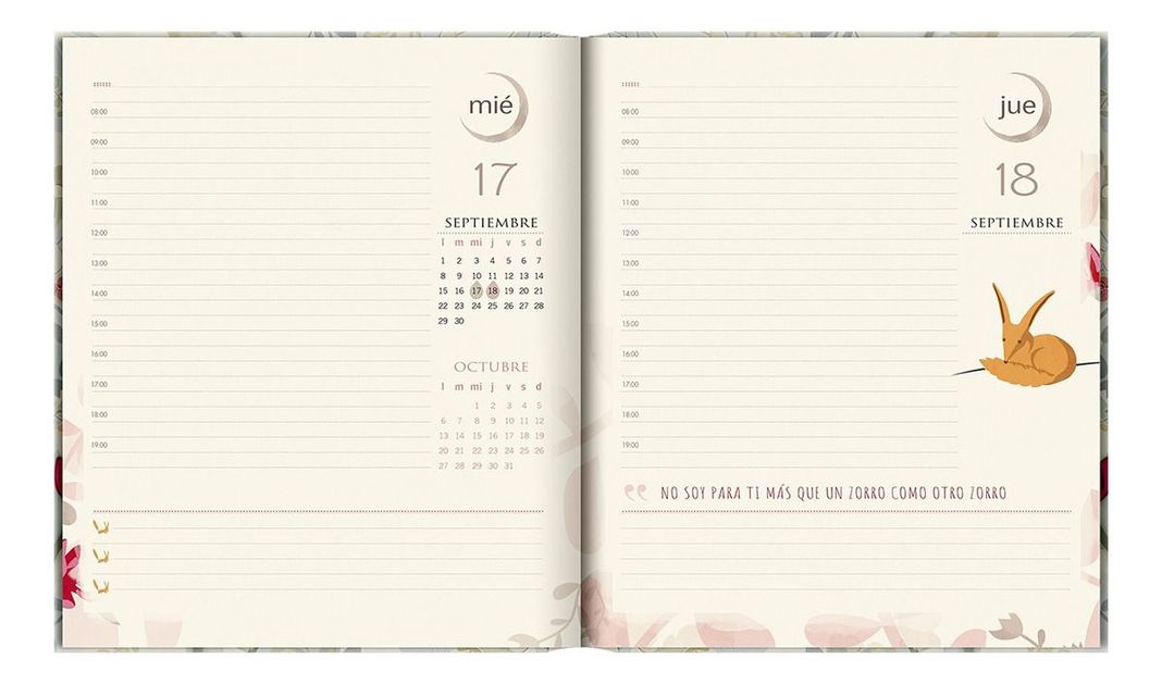 Agenda El Principito Tu Eres Mi Flor Dia x Pagina 2025-3