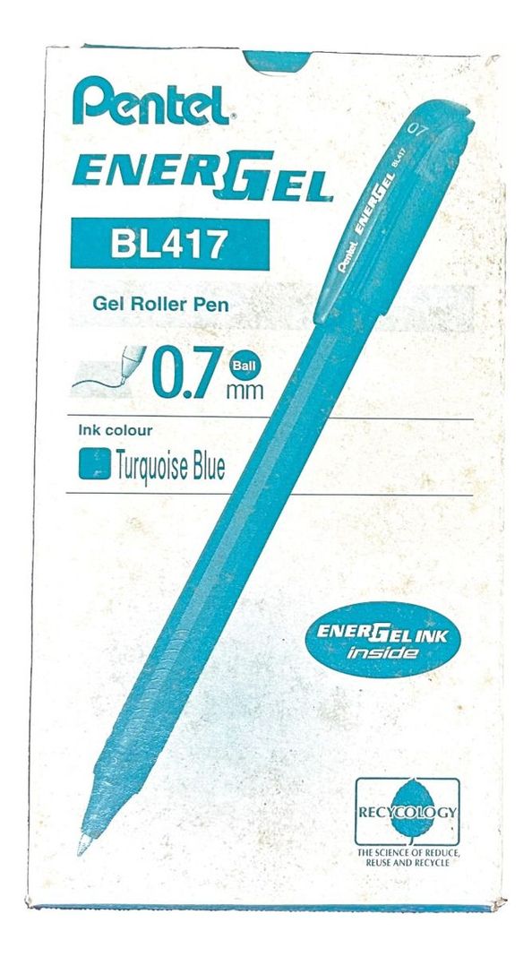 Roller Energel Lapiz Gel Pentel Makkuro 0,7mm Turquesa - 12un Morado