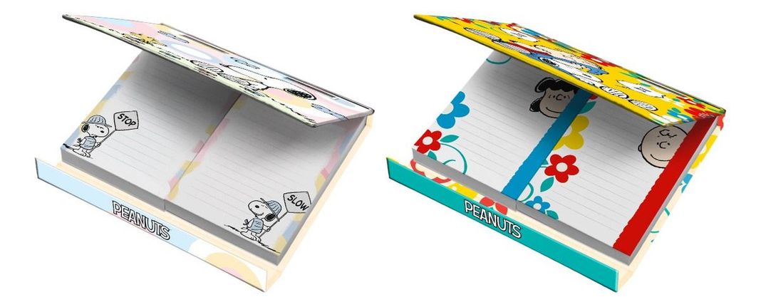 Caja Lujo Nota Adh Importante / Urgente FULLPAS COLOR SNOOPY-0