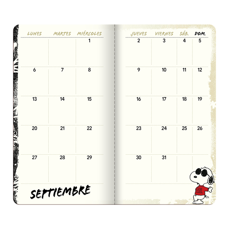 Calendario Agenda de Bolsillo Snoopy Super Cool 2023-1