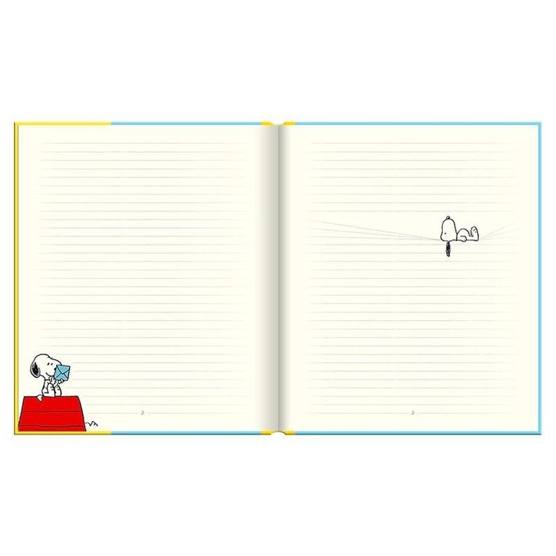 Libreta Lujo Cuaderno SNOOPY PASTEL COLOR + Lapices Gel (5)-2