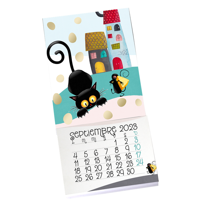 Calendario Agenda Magnetico Cat´s inSight 2023-0