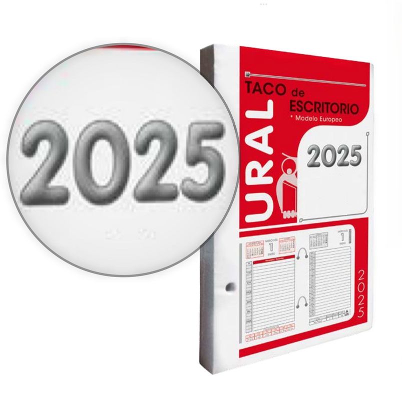 Agenda Taco Calendario Escritorio 2025 - Calendario Ural-0