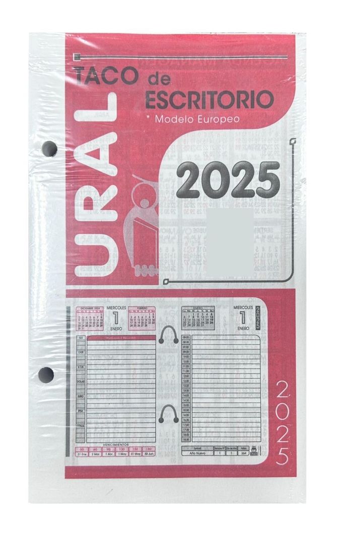 Agenda Taco Calendario Escritorio 2025 - Calendario Ural-2