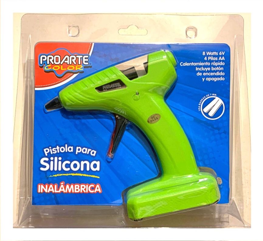 Pistola Silicona Inalámbrica Manualidades 7mm-incl Baterias-0