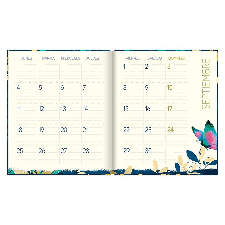 Agenda Butterflyes in Blue Semana a la Vista 2023-2