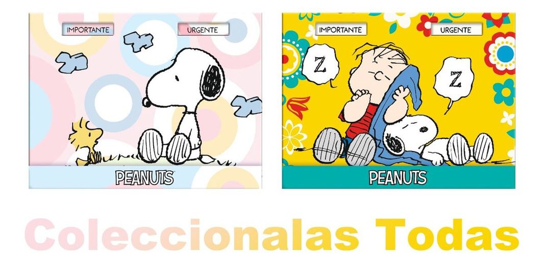 Caja Lujo SNOOPY COLOR Notas Adhesivas Importante - Urgente-3