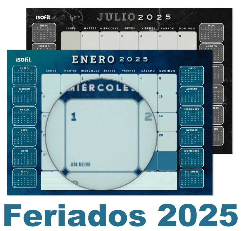 Planner Calendario Agenda Mensual Escritorio 2024 Y 2025-7