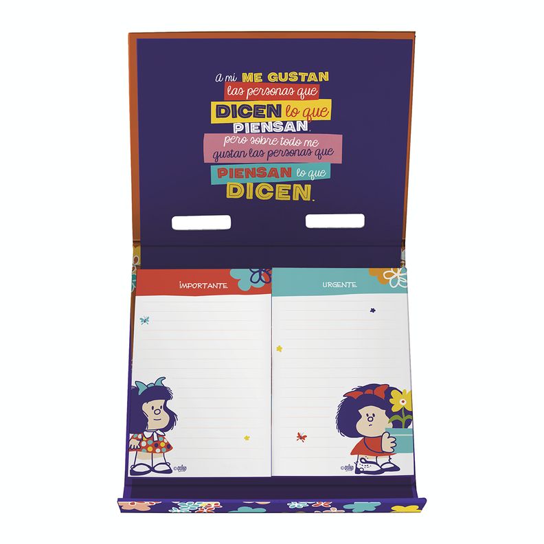 Caja De Lujo Mafalda Notas Adhesivas Importante - Urgente-0