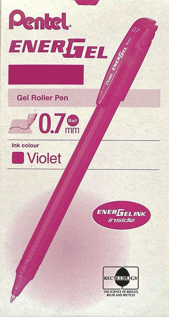 Roller Energel Lapiz Gel Pentel Makkuro 0,7mm Color P2 -12un-5