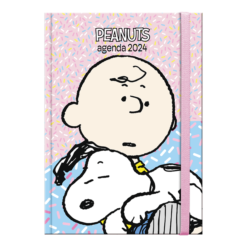 Agenda Snoopy And Charlie Brown Pastel Dognut Dia X Pag 2024-0