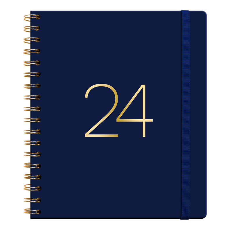 Agenda Blue Cover Espiral Dia x Pag 2024-0