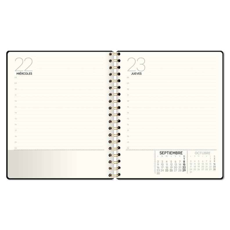 Agenda Blue Cover Espiral Dia x Pag 2024-1