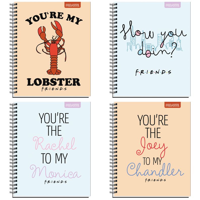 Cuaderno Universitario F*r*i*e*n*d*s 100hj 7mm Mix - 10uni-1