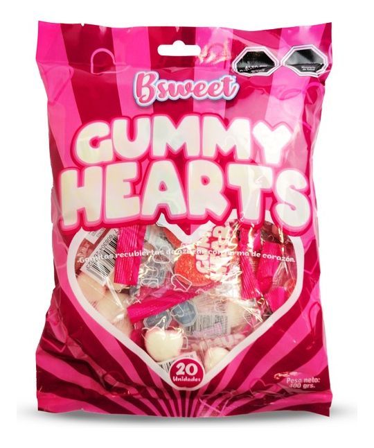 DULCE CUMPLEAÑOS CELEBRACION FIESTA GOMITAS FORMA CORAZONES-0