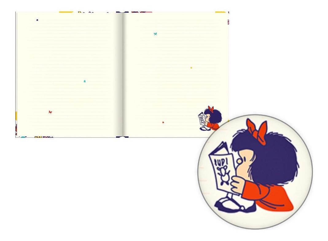 Libreta Lujo Cuaderno Nota MAFALDA Para que Planear tanto-2