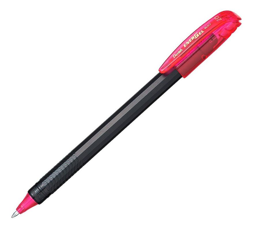 Roller Energel Lapiz Gel Pentel Makkuro 0,7mm Rosado - 12un-2