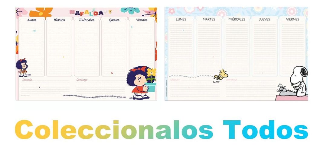 Planificador Calendario No Fechado Super Lujo MAFALDA-3
