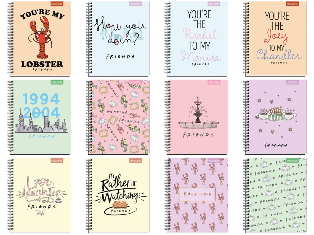Cuaderno Universitario F*r*i*e*n*d*s 100hj 7mm Mix - 5uni-0