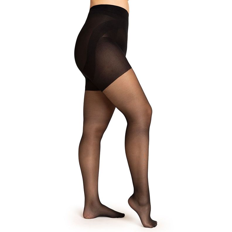 Panty Push Up Transparente Negro-2