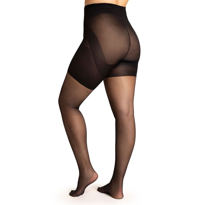 Panty Push Up Transparente Negro-3