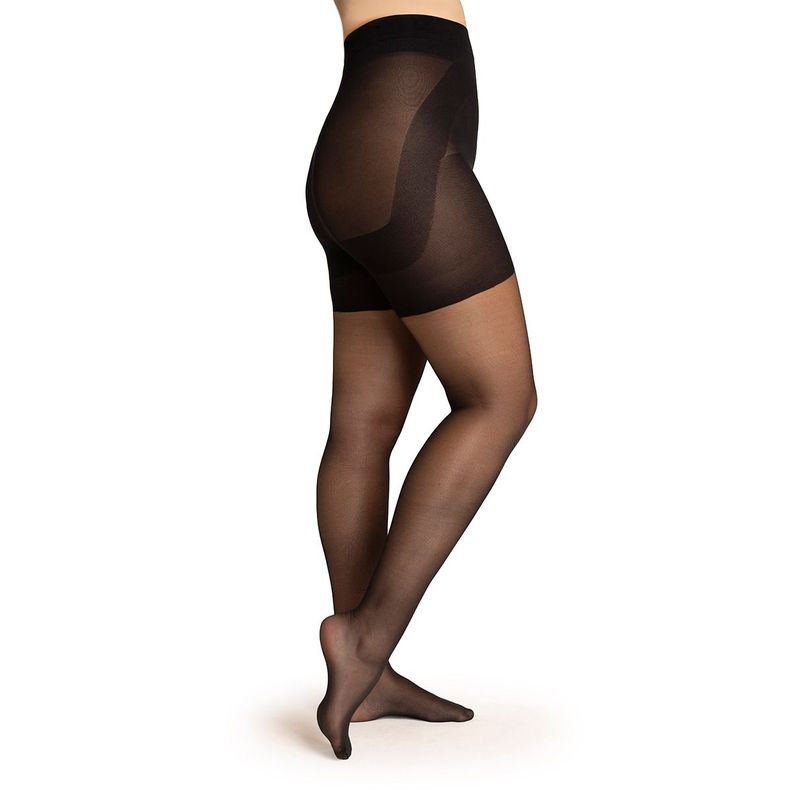 Panty Push Up Transparente Negro-4