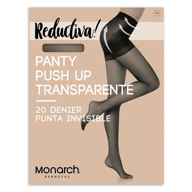 Panty Push Up Transparente Negro-5