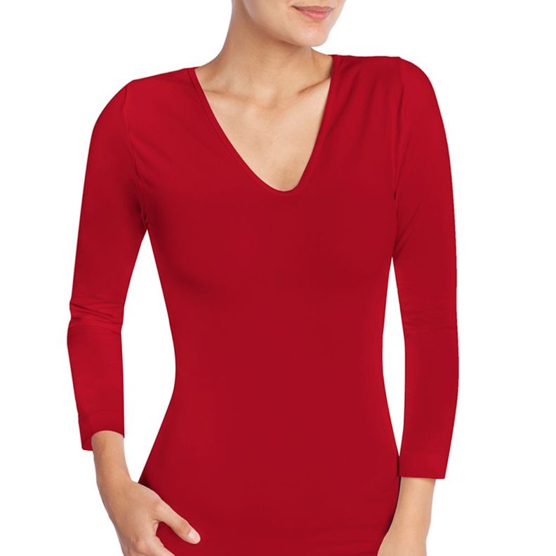Polera Esencial Uniformes Salud Rojo-0