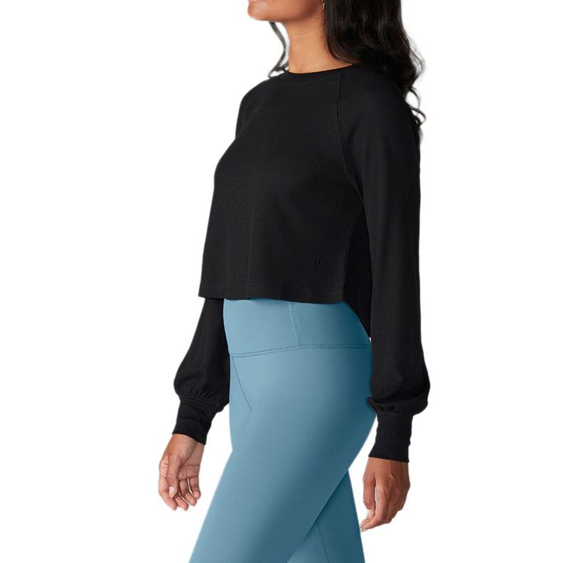 Tavi - Polera Crop Waffle Knit-1
