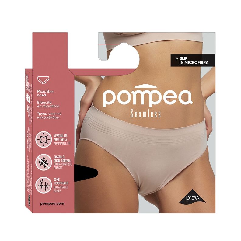 Calzón Seamless Donna Negro Pompea-3