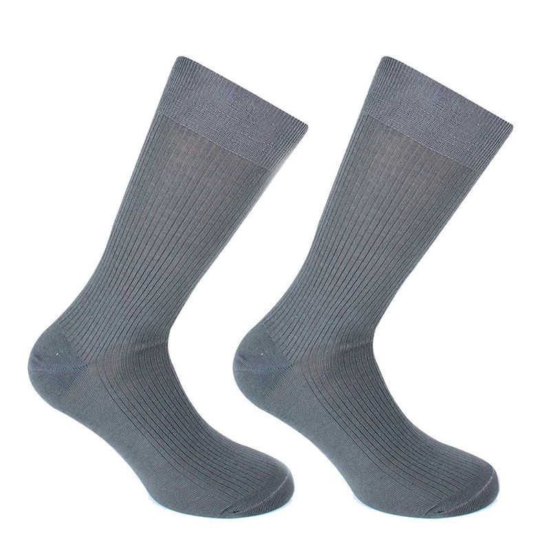 BIPACK SOQUETE ALGODON BAMBOO GRIS-0