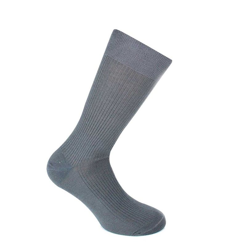 BIPACK SOQUETE ALGODON BAMBOO GRIS-1