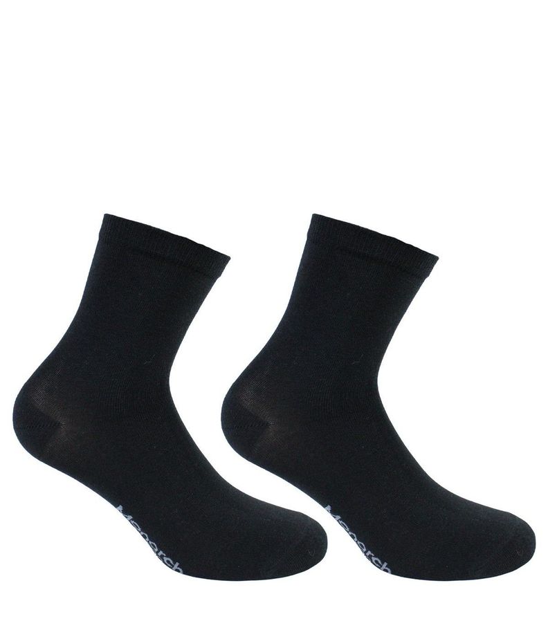 2 Pares Calcetin Bamboo Basic Liso 2/4 Monarch