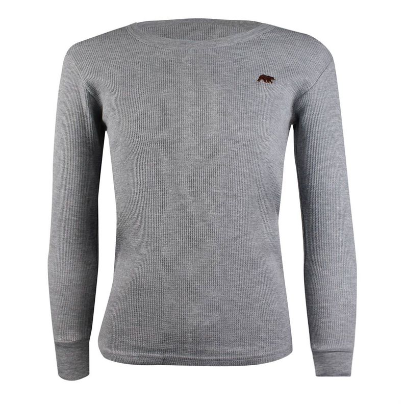 Camiseta Tejido Panal Juvenil Gris Tais-0