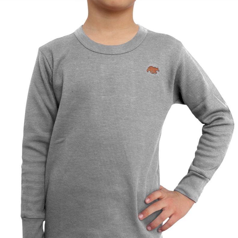 Camiseta Tejido Panal Juvenil Gris Tais-1
