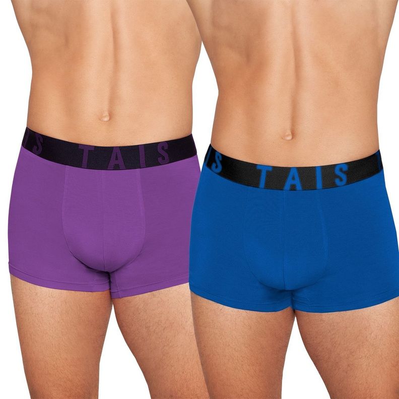2 Unidades Boxer Bamboo Ultra Fresco Purpura Morado S