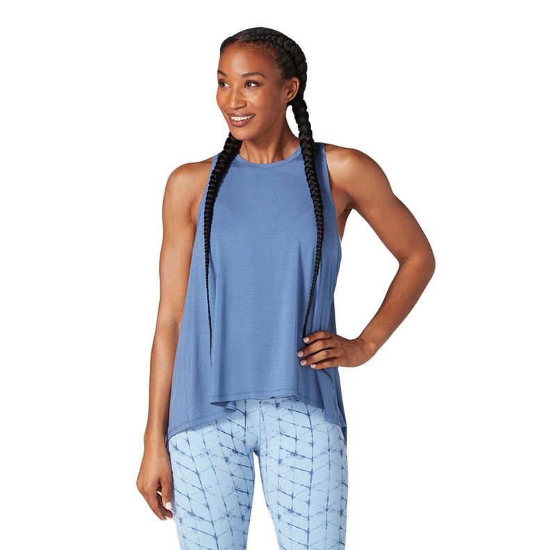 Polera Tie Back Tank Azul Tavi-0