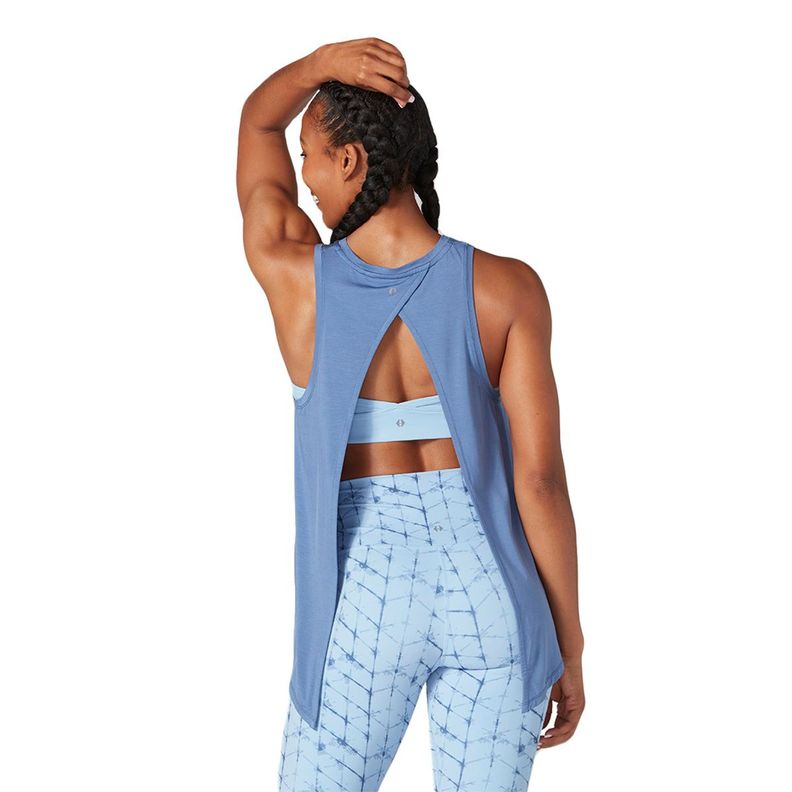 Polera Tie Back Tank Azul Tavi-1