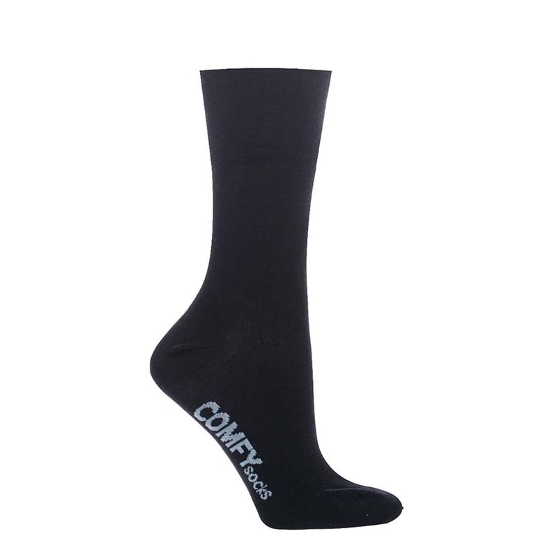 Calcetín Comfy Negro Bamboo Liso-0