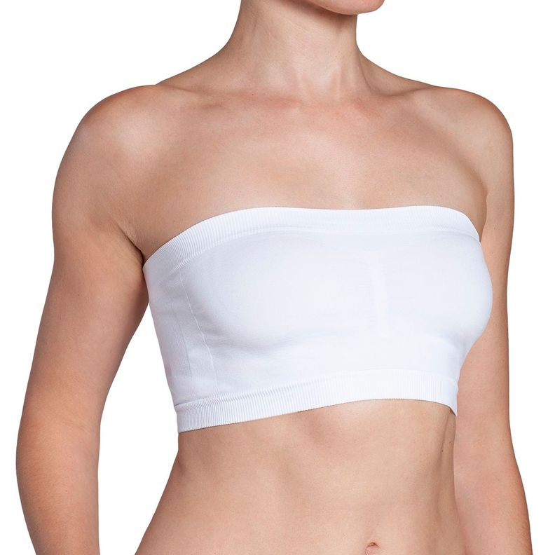 Polera Esencial Mini Bandeau Blanco-0