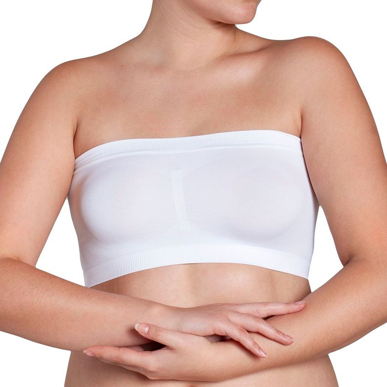 Polera Esencial Mini Bandeau Blanco-3