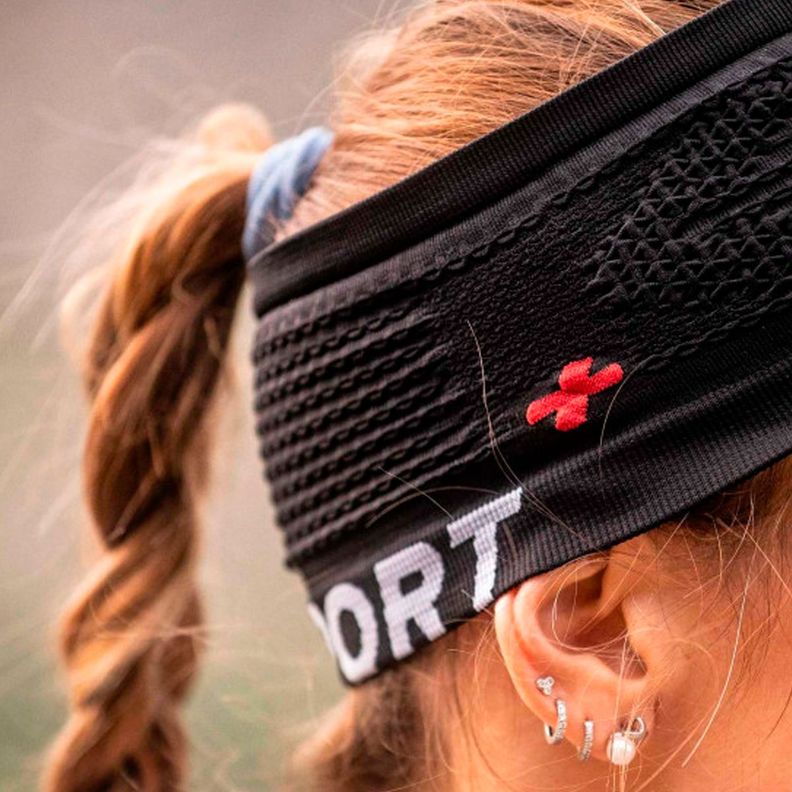 Visera Headband Spiderweb Negra-3