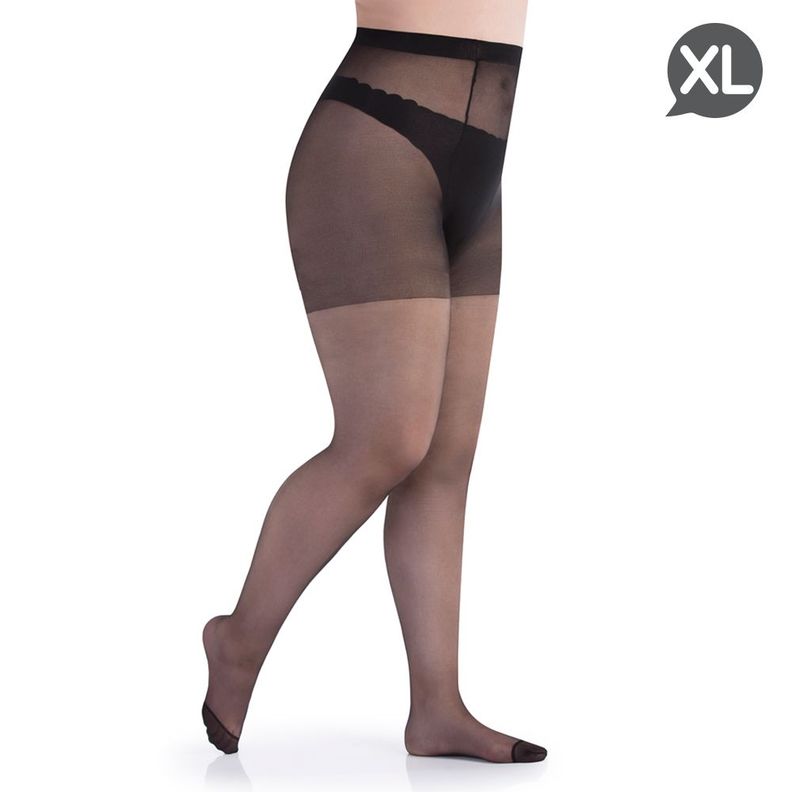 Maxi Panty Transparente Negro-0
