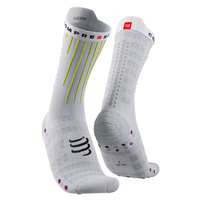 Calcetín Aero Socks Bike Blanco Compressport-0